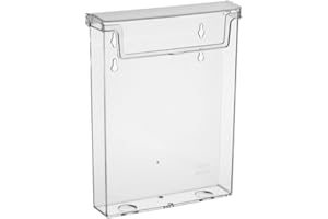 TAYMAR DIN A5 brochure box, brochure holder, flyer holder in portrait format, weatherproof, for outside, with a cover