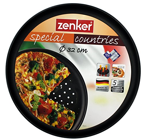 Zenker Pizzablech gelocht, Stahl, schwarz - 2