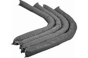 BEARTOOLS Eco Universal Spill Absorbent Socks - 14L Absorption Capacity - For cleanup of Oil, Coolants, Mild Acids - Eco-Conscious, 85% Recycled - Indoor/Outdoor Use - Made in the UK (4-Pack)