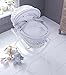 Izziwotnot Humphrey's Corner Sketchbook Baby Girl Wicker Moses Basket (White)