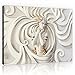 Produktbild Welt-der-TräumeWANDBILD CANVASBILD Wandbild Leinwandbild Kunstdruck Canvas | Frau auf Weißem Relief | O1 (100cm. x 75cm.) | Canvas Picture Print PP10232O1-MS | Kunst Relief Weiss Gold Golden Frau Modern Luxus