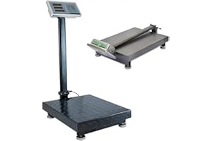 DE ROSA SHOP Báscula digital electrónica profesional de 300 kg con pantalla de báscula industrial recargable para uso en tiendas, hogares, empresas.