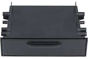 ‎KIMISS Autoradio Stereo Dash Trim Aufbewahrungsbox Schubladen-Kit für Aufbewahrungsboxen 1DIN Autoradio Aufbewahrungsbox ABS Schwarzer Innenorganisator