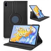 Fuchsia Huawei Honor Pad 10 12.1" ile Uyumlu Standlı 360&deg; Yatay Dikey D&ouml;nebilen Deri Tablet Kılıfı