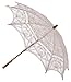 Price comparison product image Ivory/Cream Bridal Wedding Lace Parasol - by The 1 for U
