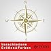 Produktbild KOMPASS Aufkleber Wandtattoo Wandaufkleber Sticker (20 (B) x 20 (H) cm, Gold)