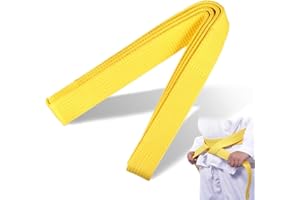 JAWUZ 280 CM Ceinture judo ceintures de judo, de karaté, d'arts martiaux, karaté, judo, en coton, pour karaté, karaté, arts martiaux, karaté, arts martiaux（Gelb）