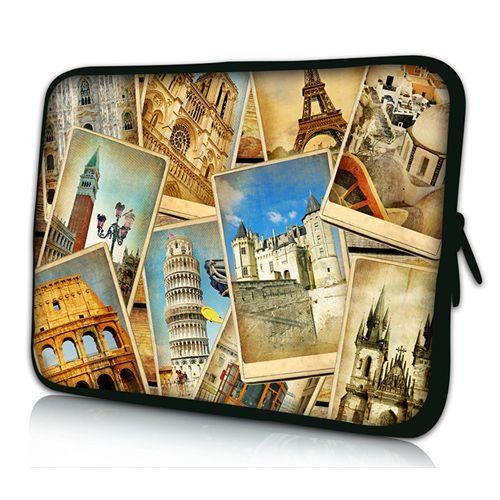 PEDEA Design Schutzhülle Notebook Tasche bis 17,3 Zoll (43,9cm), Vintage Travel