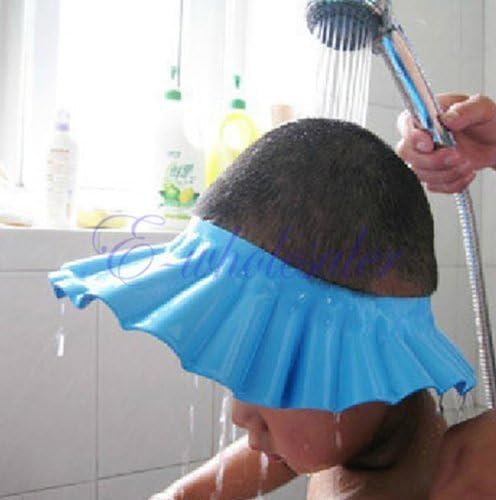 F-eshion Maple Leaf Shaped Baby Bathing Hat Creative Design High Elasticity Cap (Random Color)