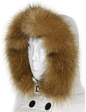 Futrzane Kapuzen Fellkragen für Kapuze Pelz Schal Fellstreifen