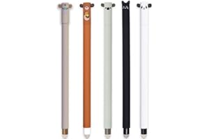 FYJCXCMP Radierstiften, Kawaii Verschiedene Tiermotive, Kugel am Ende zum Entfernen der Tinte, Mehrfarbig Temperaturempfindlich, Spitzendurchmesser (C)