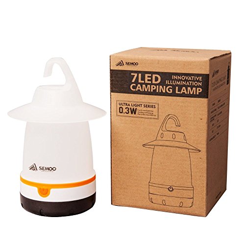 Semoo – Tragbare LED Camping Laterne / Lampe – Sehr hell, robust und leicht – Ideal für Camping, Zelten, Outdoor, Reisen - 6