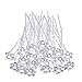 eBoot 20 Pack Pearl Flower Rhinestone Hair Pins Wedding Bridal Clips, White