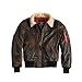 Produktbild Alpha Industries Injector 3 Lederjacke Bomberjacke 158152, Vintage Brown, 3XL