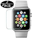 2x iPrime® Premium Apple Watch 38mm Panzerglas Panzerglasfolie Panzerfolie aus Echtglas 3D Touch Kompatibel Anti Shock Folie Panzer Schutzfolie Displayschutzfolie