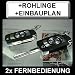 Produktbild ZV88R2 Klappschlüssel Funk-Fernbedienung mit Blinkerbestätigung + Rohlinge + spezifischer Einbauplan