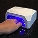 *NEW* NYK1 Pure LED SALON White Shellac Professional CURVED Gel Nail Lamp - SUPER FAST 30 second Drying Time. Instant Curing with 100% LEDs and 3 Timer Settings. Perfect for FULL hand as well as Feet!