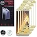 Produktbild VComp-Shop® 3x Hochwertige gehärtete Panzerglasfolie für Samsung Galaxy A5 (2017) 5.2" A520F - Gold
