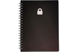 NOKINGO Password Book with Alphabetical Tabs - 14 x 17.5cm, Password Organizer with Tabs for Internet Login, Website, Username, Password. Password Keeper Perfect for Home or Office, Black