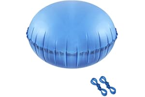 Voarge Cojín de piscina de invierno, redondo, duradero, fuerte, resistente al frío, para piscina sobre el suelo, cojín de invierno, accesorio de piscina, inflable para cubierta de piscina y lonas de