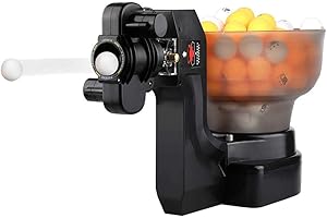YUEWO Robot da Ping Pong, Macchina Automatica per Palline da Ping-Pong per l'allenamento di 100 Palline Sfere di Lancio Lancia Automatica
