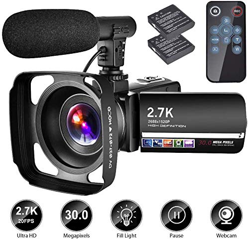 SEREE Video Camera Vlogging Camera with MicrophoneFull HD 1080p