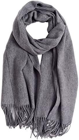 DIA ORHA Cashmere Shawl Wraps for Women, Super Soft LambsWool Pashmina Shawl for Cold Weather, 78"x27" Extra Large Cashmere Wrap Scarf for Winter, Grey