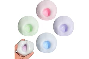 XIONGHONGLONG 4 Stück Stress Relief Sand Glutinous Balls,Squeeze Toy,Trauben Stressball Weicher,Stressabbauball,Squishy Ball für Geburtstags Party,Anti Stress Bälle Spielzeug für Erwachsene