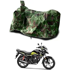 VVM - Bike Body Cover for - Honda SP 125 - Water Resistant - UV Protection & Weather Resistant (Green Multijungle)