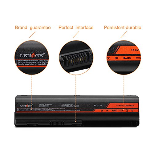 LENOGE Hochleistung Neu Akku Für HP Li-ion Ersatz Laptop Batterie (Mit Samsung Zellen) Compaq Pavilion DV4 DV5 DV6 G60 G50 G70 G61 Presario CQ60 CQ40 CQ50 Serie Kompatible Teil Nummern: 484170-001 - 6