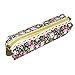 Katara Pencil Case with Floral Design, Dark Blue