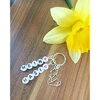 Mein Hasi Schlüsselanhänger, Geschenk, Ostern, pink