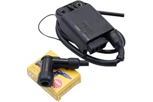 CITOMERX CDI Zündspule ohne Drehzahlbegrenzung für Tuning + NGK Zündkerzenstecker LB05F Piaggio Sfera Fly Free RST TPH Typhoon NRG Zip Quartz Vespa ET2 LX LXV, Gilera Stalker Runner 25 50