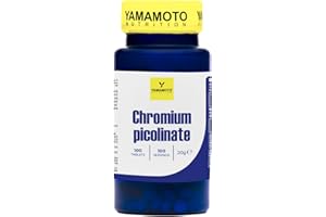 YAMAMOTO NUTRITION Chromium PICOLINATE 100 Comprimés, Adapté en cas de Besoin Accru ou de Consommation Réduite de Chrome
