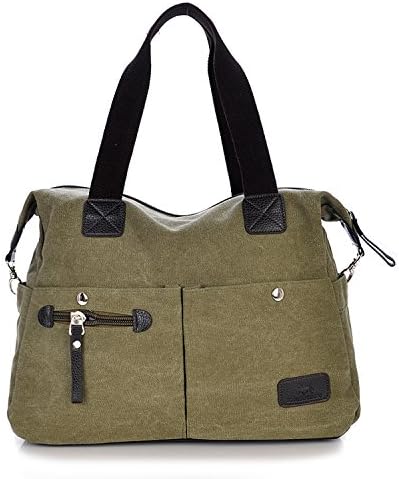 Outreo Women Shoulder Bag Vintage Handbag Crossbody Messenger Bag for Grils Canvas Cross Body Bookbag Retro Satchel Casual Side Bag