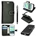 Produktbild SAMSUNG GALAXY S3 S III MINI I8190 PU LEATHER MAGNETIC FLIP CASE SKIN COVER POUCH + GUARD +STYLUS (Black Book)