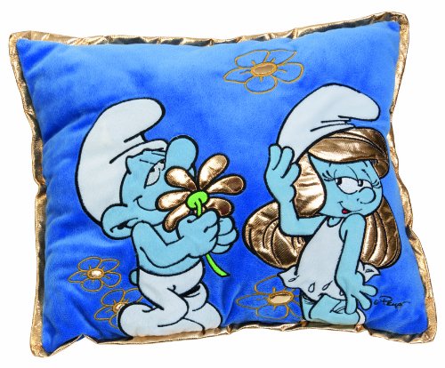 Preisvergleich Produktbild Die Schlümpfe: Kissen Blau Traumi & Schlumpfine
