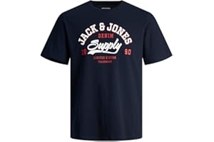 JACK & JONES Jjelogo Tee SS O-Neck 2 Col Ss24 Sn Chemise à Manches Courtes Homme