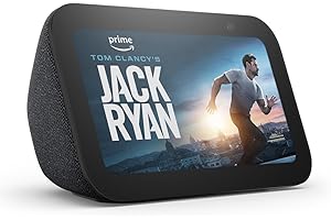 Echo Show 5 (última generación) | Pantalla inteligente y despertador con sonido más nítido | Versión internacional | Antracita