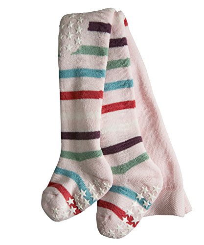 FALKE Unisex Baby Multi Stripe Full Tights, Pink (glossypink 8901), 12-18 Months (Manufacturer size: 80-92)