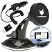 Produktbild mobilefox® 360° KFZ Magnet Windschutzscheibe Handy Halterung + Micro-USB Ladekabel + Lightning Adapter 3in1 SET für Apple iPhone 7/6/5/S/C/SE/Plus Schwarz - Saugnapf Armaturenbrett Auto Halter