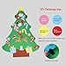 Produktbild Gaddrt DIY Weihnachtsbaum Filz Set mit Ornamenten für Kinder, Tür Wandbehang 95×78cm
