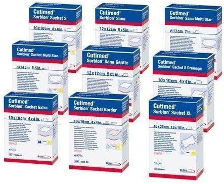 Cutimed Sorbion Sachet Extra Dressing 7.5cm x 7.5cm x 5