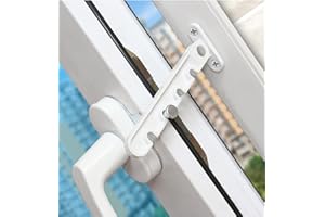 MOTT 50 Adjustable Casement Window Restrictor Latch,Childproof Window Safety Locks,Window Latch,Aluminum/UPVC/Wooden Window Ventilation Restrictor