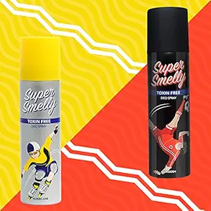 Super Smelly Whoosh & Hurricane Deodorant Spray For Men and Women | No Paraben, Sulphate or Chemicals Combo 300 ml (Pack of 2)