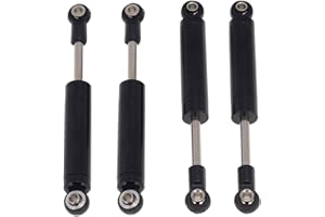 KEEDA Amortisseur à ressort intégré pour voiture 1/10 RC Crawler Car SCX10 TRX-4 D90 MST Redcat (80 mm, 4 pièces)