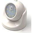 XUPHINX PIR Motion Sensor Night Light, 9LED Battery Operated, 360° Auto On/Off, 3 Modes, Wireless Security Light Lamp, for Home, Indoor,Outdoor, Driveway, Garden, Pathway (White)