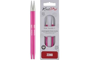 KnitPro Zing Tricoter circulaires interchangeables, en Aluminium, Multicolore, 5 mm