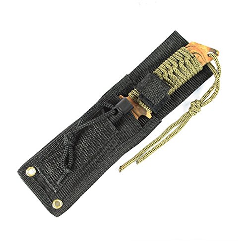 G8DS® Outdoormesser Fahrtenmesser „Intrepid“ CAMO inkl. Etui Pfeife Zündstein multifunktional FB-INTREPID-CAMO - 2