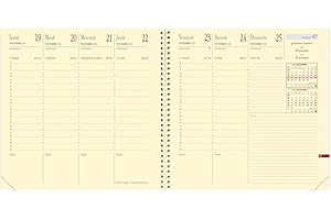 Quo Vadis - Recharge Agenda - Spiralé - 2026 - Exécutif Prestige S - Semainier Planning - Français - 13 mois de décembre à décembre - 16x16 cm - Papier Clairefontaine ivoire - Fabrication française